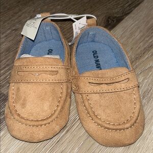 Old Navy Light Brown Baby Moccasins